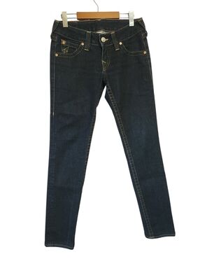 Vintage True Religion Ricki Jeans Made in USA Big T Stitch Flap Pocket Size 28